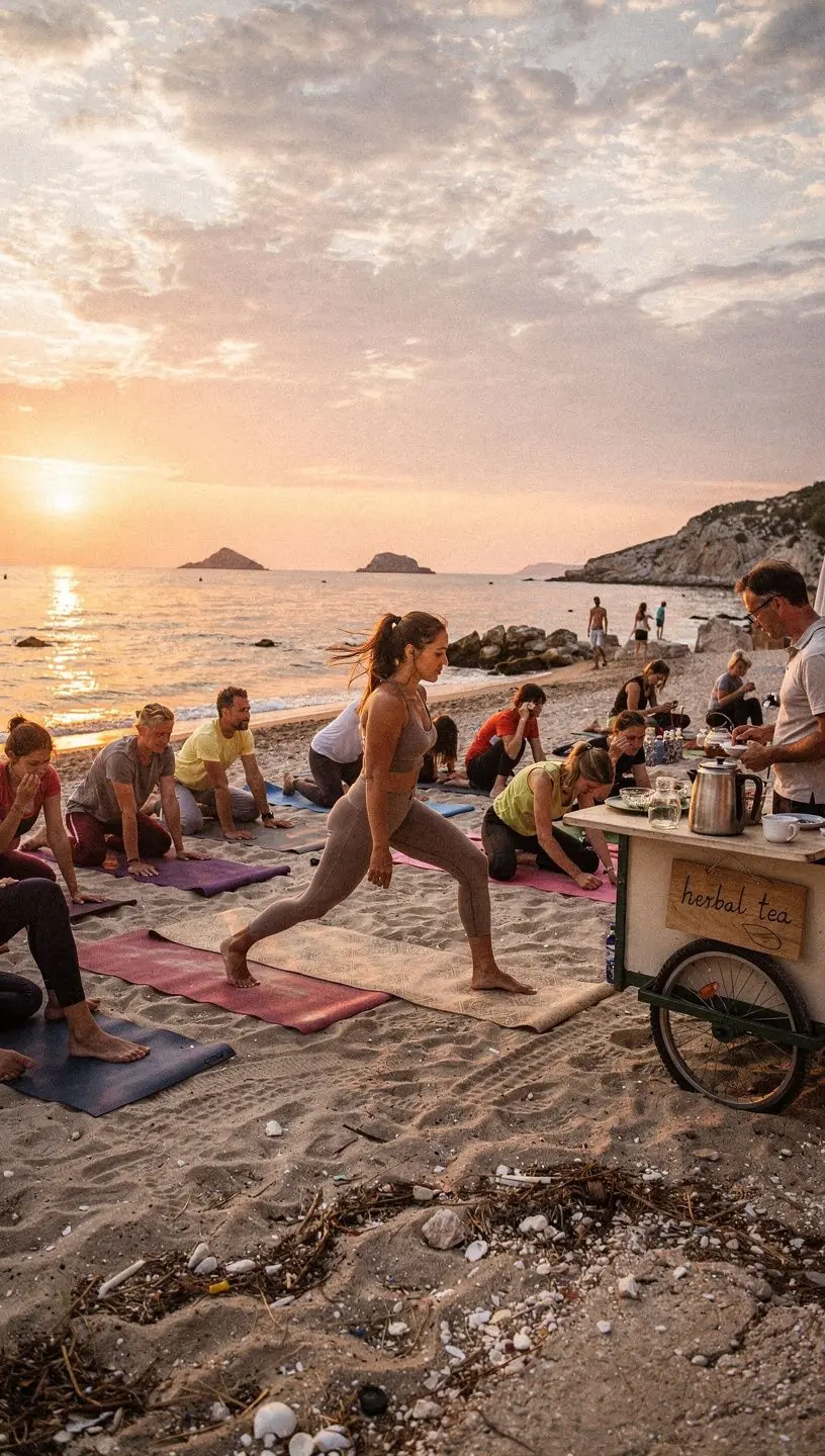 Prikaz čaja s kamilicom posutog suhim cvjetovima u prirodnom ambijentu