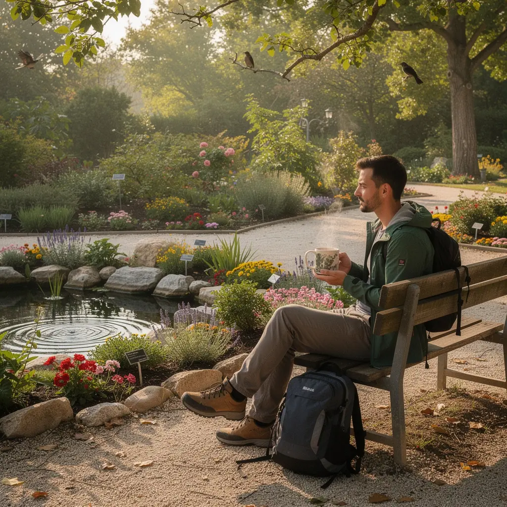 Ručni rad - keramička šalica čaja s motivima hrvatske tradicije na stolu