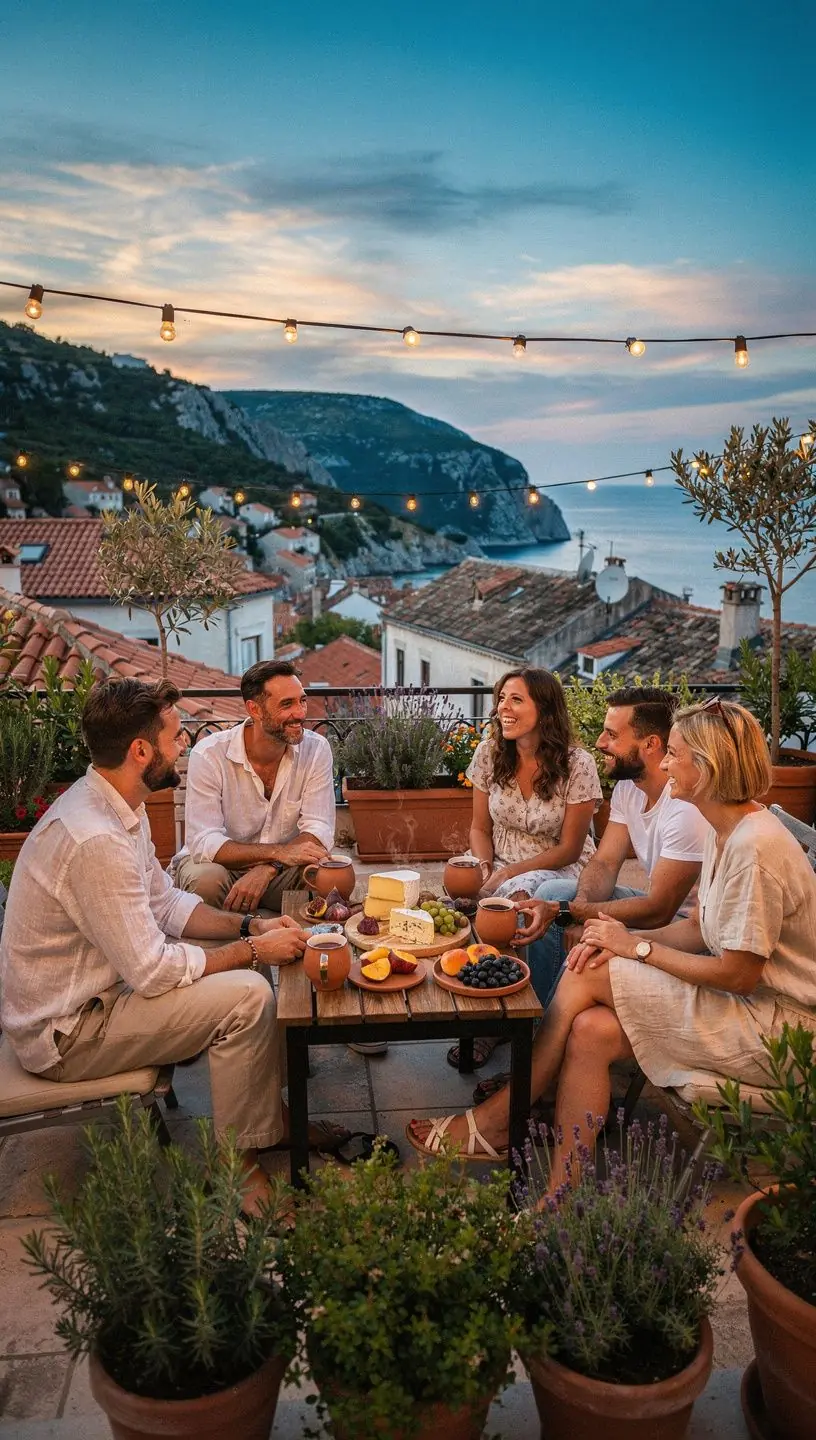 Mješavina suhog cvijeća i biljaka u staklenoj posudi.