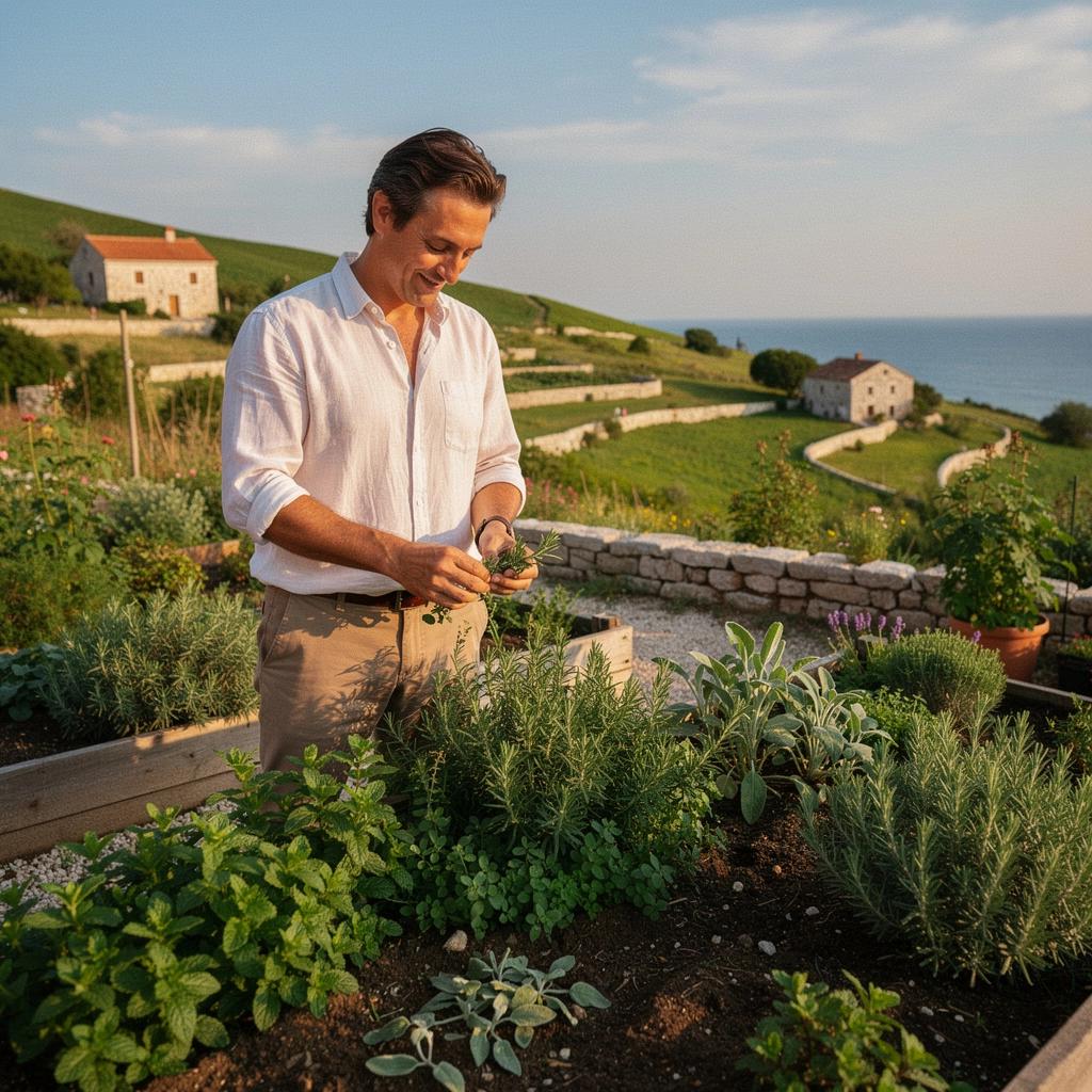 Različite vrste suhog bilja za čaj raspoređene na stolu s mirisnim začinima.